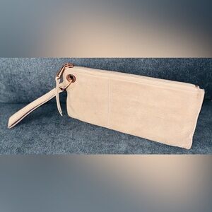 Large Natural Leather Hobo Vida Wristlet